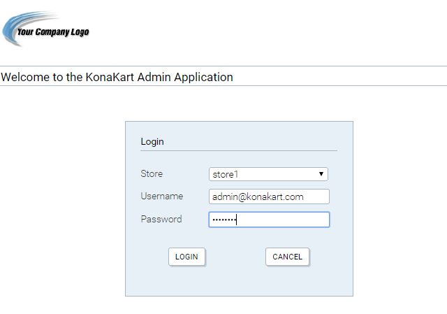 KonaKart Admin Application