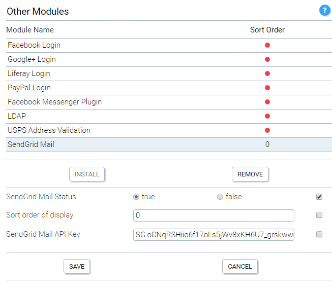 Configure External Mail service