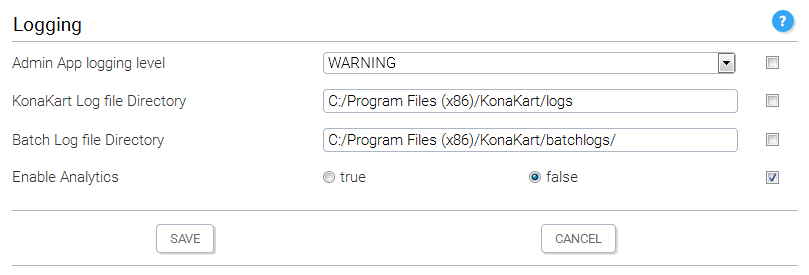 Enabling Analytics in the KonaKart Admin Application