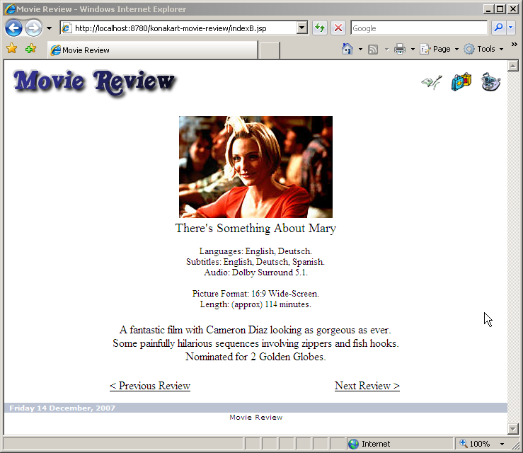 Movie Review Example