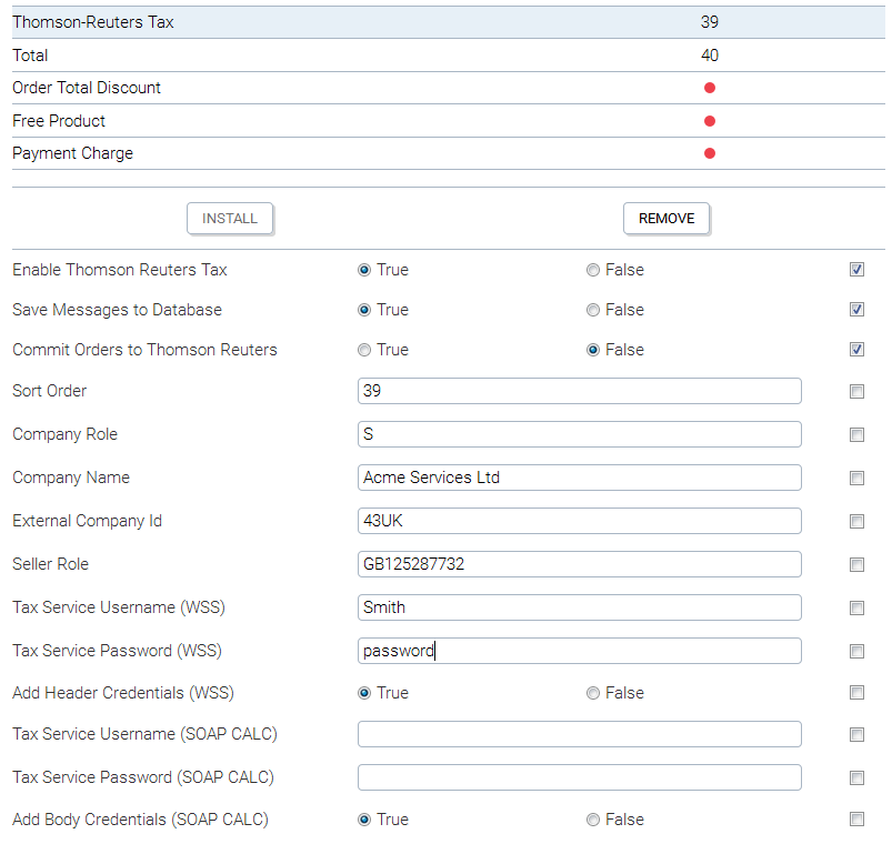 Configure Thomson Reuters Module