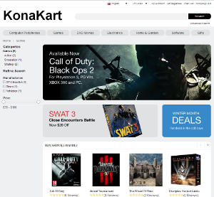 KonaKart is a java eCommerce application