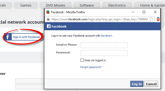 Login sign facebook Facebook Scam: